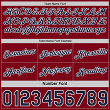 Charger l'image dans la galerie, Custom Reversible Crimson Navy-White Double Side Star Sublimation Basketball Suit Jersey