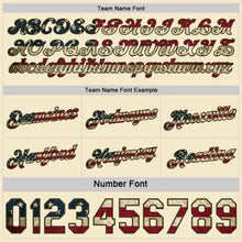 Load image into Gallery viewer, Custom Reversible Olive Vintage USA Flag-Cream Double Side Star Sublimation Basketball Suit Jersey