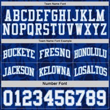Laden Sie das Bild in den Galerie-Viewer, Custom Royal White-Light Blue Side Panel Stripe Sun Flame Reversible Double Side Sublimation Basketball Set Jersey