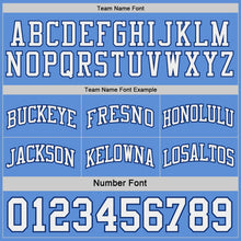 Charger l'image dans la galerie, Custom Royal White-Light Blue Side Panel Geometric Chevron Reversible Double Side Sublimation Basketball Set Jersey