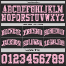 Load image into Gallery viewer, Custom Black-Light Pink Side Panel Geometric Chevron Reversible Double Side Sublimation Basketball Set Jersey