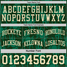 Load image into Gallery viewer, Custom Green-Cream Side Panel Stripe Sun Flame Reversible Double Side Sublimation Basketball Set Jersey