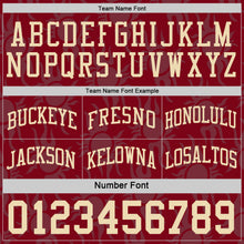 Load image into Gallery viewer, Custom Maroon-Cream Side Panel Stripe Sun Flame Reversible Double Side Sublimation Basketball Set Jersey