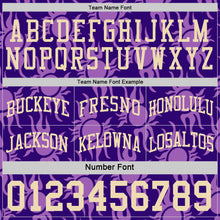 Загрузить изображение в средство просмотра галереи, Custom Purple-Cream Side Panel Stripe Sun Flame Reversible Double Side Sublimation Basketball Set Jersey