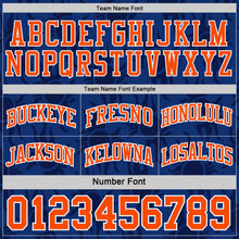 Laden Sie das Bild in den Galerie-Viewer, Custom Royal Orange-White Side Panel Stripe Sun Flame Reversible Double Side Sublimation Basketball Set Jersey