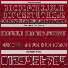 Charger l'image dans la galerie, Custom Cream Navy-Maroon Side Panel Stripe Geometric V-Cut Color Block Reversible Double Side Sublimation Basketball Set Jersey