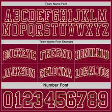 Charger l'image dans la galerie, Custom Maroon-Cream Camo Side Panel Stripe Reversible Double Side Sublimation Basketball Set Jersey