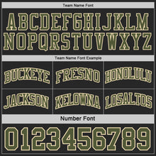 Charger l'image dans la galerie, Custom Black Olive-Cream Woodland Camo Side Panel Stripe Reversible Double Side Sublimation Basketball Set Jersey
