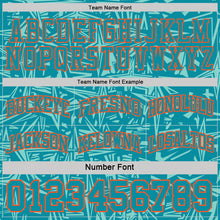 Charger l'image dans la galerie, Custom Teal Orange-White Side Panel Stripe Stars Geometric Shatter Starburst Reversible Double Side Sublimation Basketball Set Jersey
