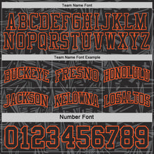 Charger l'image dans la galerie, Custom Black Orange-White Side Panel Stripe Stars Geometric Shatter Starburst Reversible Double Side Sublimation Basketball Set Jersey