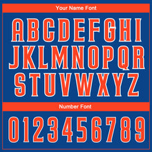 Load image into Gallery viewer, Custom Royal Orange-White Authentic Baseball Jersey