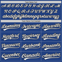 Charger l'image dans la galerie, Custom Royal White-Black Authentic Throwback Baseball Jersey