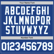 Charger l'image dans la galerie, Custom Royal White-Light Blue Authentic Throwback Baseball Jersey