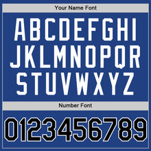 Charger l'image dans la galerie, Custom Royal Black-White Authentic Throwback Baseball Jersey