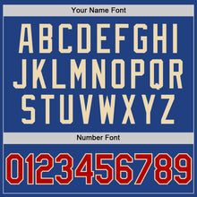 Charger l'image dans la galerie, Custom Royal Red-Cream Authentic Throwback Baseball Jersey