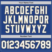 Charger l'image dans la galerie, Custom Royal White-Old Gold Authentic Throwback Baseball Jersey