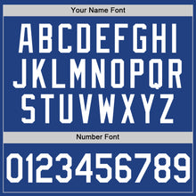 Charger l'image dans la galerie, Custom Royal White Authentic Throwback Baseball Jersey