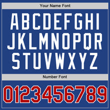 Charger l'image dans la galerie, Custom Royal Red-White Authentic Throwback Baseball Jersey