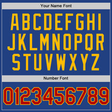 Charger l'image dans la galerie, Custom Royal Red-Gold Authentic Throwback Baseball Jersey