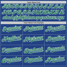 Load image into Gallery viewer, Custom Royal Kelly Green-White Mesh Authentic Throwback Baseball Jersey