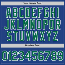Load image into Gallery viewer, Custom Royal Kelly Green-White Mesh Authentic Throwback Baseball Jersey