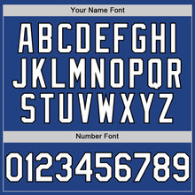 Load image into Gallery viewer, Custom Royal White-Black Mesh Authentic Throwback Baseball Jersey