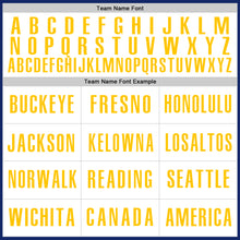 Laden Sie das Bild in den Galerie-Viewer, Custom Royal White-Yellow Authentic Baseball Jersey