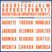 Laden Sie das Bild in den Galerie-Viewer, Custom Royal White-Orange Authentic Baseball Jersey