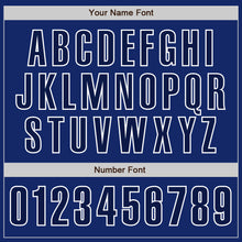 Load image into Gallery viewer, Custom Royal Navy-White Authentic Baseball Jersey