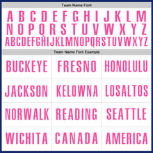 Laden Sie das Bild in den Galerie-Viewer, Custom Royal White-Pink Authentic Baseball Jersey