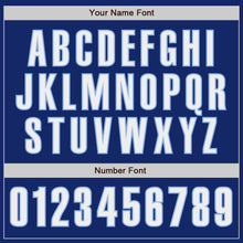 Charger l'image dans la galerie, Custom Royal White-Light Blue Authentic Baseball Jersey