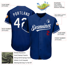Load image into Gallery viewer, Custom Royal White-Red Authentic Baseball Jersey