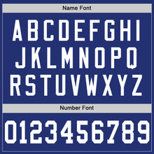 Charger l'image dans la galerie, Custom Royal White Mesh Authentic Throwback Football Jersey