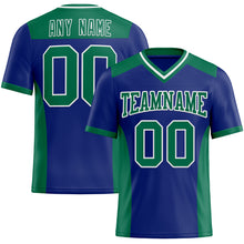 Load image into Gallery viewer, Custom Royal Kelly Green-White Authentic Football Jersey