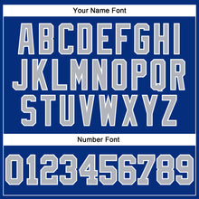 Laden Sie das Bild in den Galerie-Viewer, Custom Royal Gray-White Authentic Football Jersey