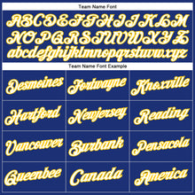 Charger l'image dans la galerie, Custom Stitched Royal White-Yellow Sports Pullover Sweatshirt Hoodie