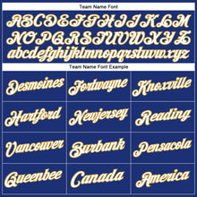 Load image into Gallery viewer, Custom Stitched Royal Old Gold-Black Sports Pullover Sweatshirt Hoodie