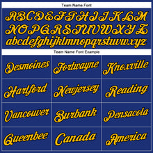 Load image into Gallery viewer, Custom Stitched Royal Gold-Black Sports Pullover Sweatshirt Hoodie