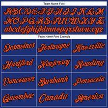 Load image into Gallery viewer, Custom Stitched Royal Orange-Black Sports Pullover Sweatshirt Hoodie