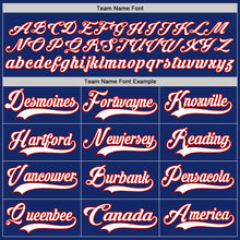 Загрузить изображение в средство просмотра галереи, Custom Royal White-Red Hockey Lace Neck Jersey