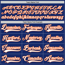 Загрузить изображение в средство просмотра галереи, Custom Royal White-Orange Hockey Lace Neck Jersey