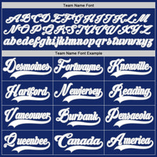 Charger l'image dans la galerie, Custom Royal White-Gray Hockey Lace Neck Jersey