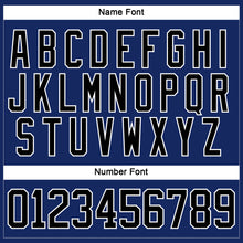 Load image into Gallery viewer, Custom Royal Black-White Hockey Jersey