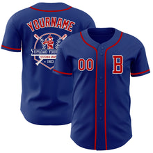 Load image into Gallery viewer, Custom Royal Red-White Authentic Baseball Jersey