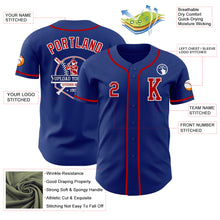 Load image into Gallery viewer, Custom Royal Red-White Authentic Baseball Jersey