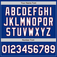 Laden Sie das Bild in den Galerie-Viewer, Custom Royal White-Crimson Authentic Baseball Jersey