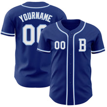 Загрузить изображение в средство просмотра галереи, Custom Royal White-Light Blue Authentic Baseball Jersey