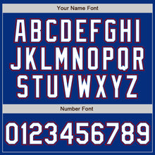 Laden Sie das Bild in den Galerie-Viewer, Custom Royal White-Red Authentic Baseball Jersey