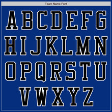 Laden Sie das Bild in den Galerie-Viewer, Custom Royal Black-White Authentic Baseball Jersey