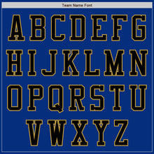 Laden Sie das Bild in den Galerie-Viewer, Custom Royal Black-Old Gold Authentic Baseball Jersey